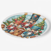 くるみ割りクリスマスプレート ペーパープレート (アングル)