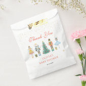 くるみ割りクリスマスベビーシャワーありがとう フェイバーバッグ (封をした状態)