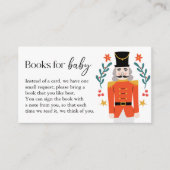 くるみ割りクリスマスベビーシャワーブックベビー エンクロージャーカード (正面)