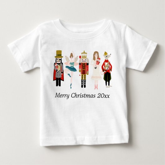 くるみ割りクリスマスベビーTシャツ ベビーTシャツ (正面)