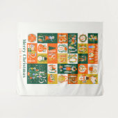 くるみ割りクリスマスホリデーアドベンチャーカレンダー タペストリー (正面(横))