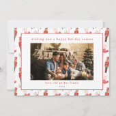 くるみ割りクリスマスホリデーフォトカード シーズンカード (正面)