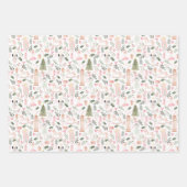 くるみ割りクリスマスホリデー ラッピングペーパーシート (正面)