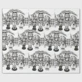 くるみ割りクリスマスラッピング紙 ラッピングペーパー (フラット)