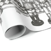 くるみ割りクリスマスラッピング紙 ラッピングペーパー (ロールコーナー)