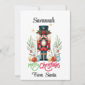 くるみ割りクリスマスラージギフトラベル シーズンカード (正面)