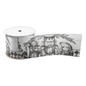 くるみ割りクリスマスリボン サテンリボン (リール)