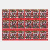 くるみ割りクリスマス追加の名前3 ラッピングペーパーシート (正面)