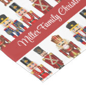 くるみ割りクリスマス追加文字と名前 ミディアムテーブルランナー (コーナー)