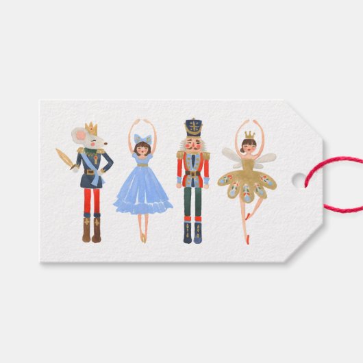 くるみ割りクリスマス1WH1 ギフトタグ (正面(横))