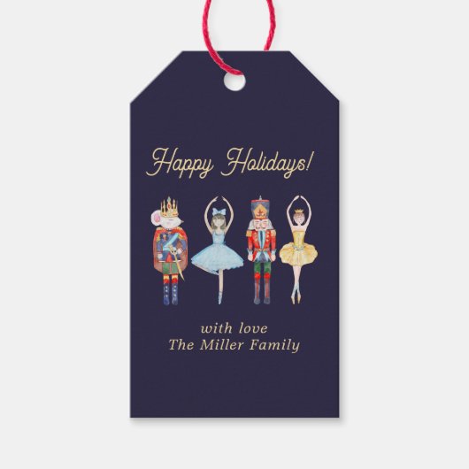 くるみ割りクリスマス ギフトタグ (正面)