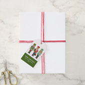 くるみ割りクリスマス ギフトタグ (より糸付き)