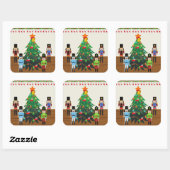 くるみ割りクリスマス スクエアシール (シート)