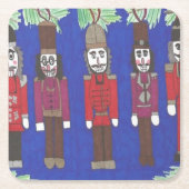 くるみ割りクリスマス スクエアペーパーコースター (正面)