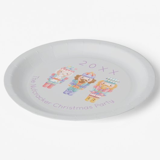 くるみ割りクリスマス ペーパープレート (アングル)