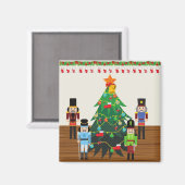 くるみ割りクリスマス マグネット (正面/裏面)