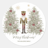 くるみ割りクリスマス ラウンドシール (正面)