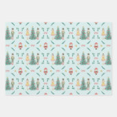 くるみ割りクリスマス ラッピングペーパーシート (正面3)