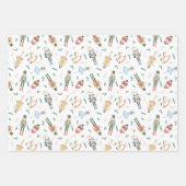 くるみ割りクリスマス ラッピングペーパーシート (正面)