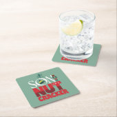 くるみ割りグラフィックの息子 スクエアペーパーコースター (インサイチュ)