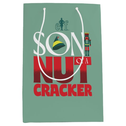 くるみ割りグラフィックの息子 ミディアムペーパーバッグ (正面)