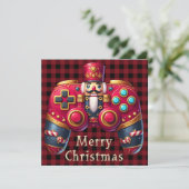くるみ割りゲームコントローラー クリスマス グリーティングカード (スタンド正面)