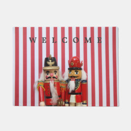 くるみ割りストライプ器 ドアマット