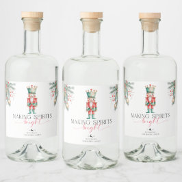 くるみ割りスピリッツ明るいクリスマスプレゼント リキュールボトルラベル