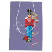 くるみ割りダンスバレエの演奏祝い ミディアムペーパーバッグ (裏面)