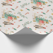 くるみ割りテーマラッピング紙 – ホリデーギフトラップ ラッピングペーパー (角)