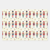 くるみ割りトリオクリスマスラッピング紙シート ラッピングペーパーシート (正面2)