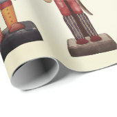 くるみ割りトリオクリスマスラッピング紙シート ラッピングペーパー (ロールコーナー)