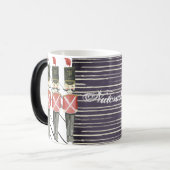 くるみ割りトリオストライプのブルーレッド兵士 モーフィングマグカップ (正面左)