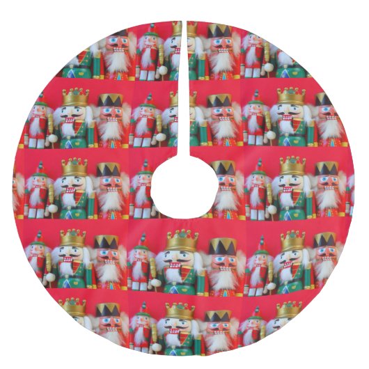 くるみ割りトリオ ブラッシュドポリエステルツリースカート (正面)