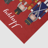 くるみ割りトリオ – レッド – ティッシュラッピング紙 薄葉紙 (詳細)