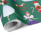 くるみ割りハクチョウ・キング、バレリーナ・ダンサー兵士 ラッピングペーパー (ロールコーナー)