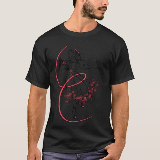 くるみ割りバレエとクララのクリスマスホリデー Tシャツ (正面)