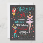 くるみ割りバレエのクリスマスバースデーパーティー 招待状 (正面)