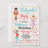 くるみ割りバレエのクリスマスバースデーパーティー 招待状 (正面)