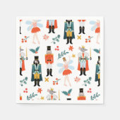 くるみ割りバレエのクリスマスパーティー スタンダードカクテルナプキン (正面)