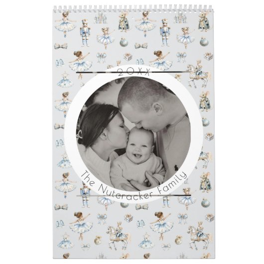 くるみ割りバレエのクリスマスフォト カレンダー (カバー)