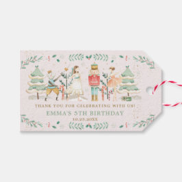 くるみ割りバレエのクリスマス誕生日ありがとう ギフトタグ