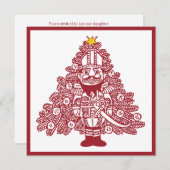 くるみ割りバレエのパフォーマンスへの招待 招待状 (正面/裏面)