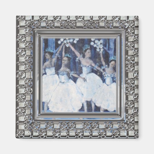 くるみ割りバレエのミニチュア マグネット (正面)