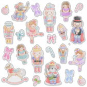くるみ割りバレエキャラクター シール (正面)