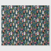 くるみ割りバレエキャラクター – 海軍 ラッピングペーパー (フラット)