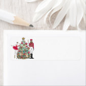 くるみ割りバレエダンサーのクリスマス ラベル (インサイチュ)