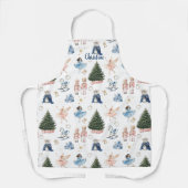 くるみ割りバレエパーソナライズされたクリスマス エプロン (正面)