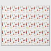 くるみ割りバレエパーソナライズされたクリスマス ラッピングペーパー (フラット)