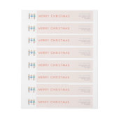 くるみ割りバレエミニマルモダン ラップアラウンドラベル (シート)